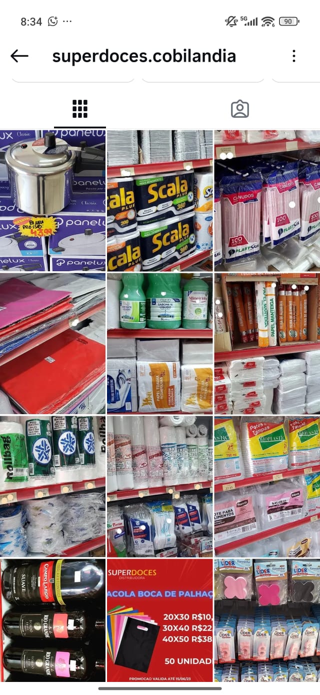 Descartáveis, embalagens e utilidades